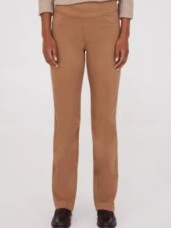 Straight Leg Twill Trousers