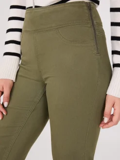 Straight Leg Twill Trousers