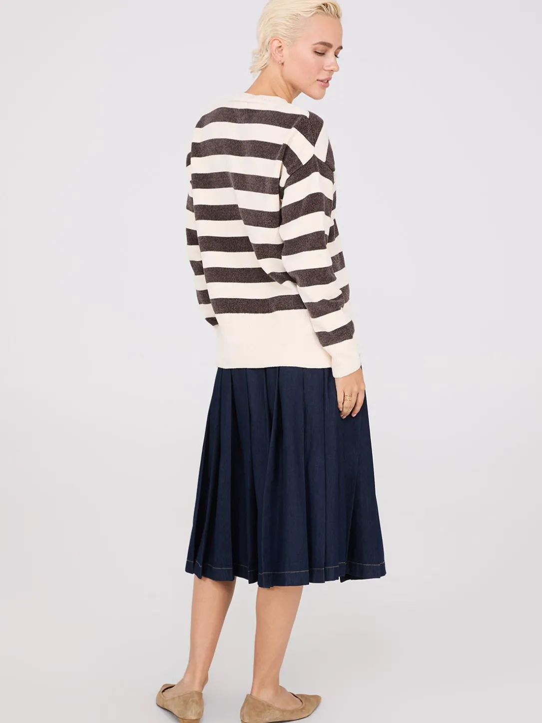 Striped Chenille Sweater
