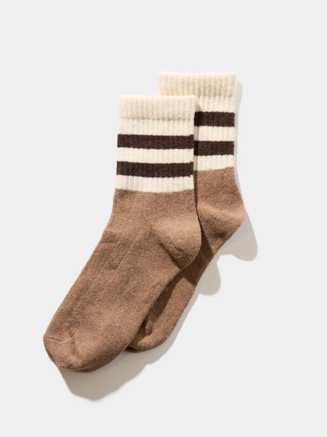 Striped Cuff Quarter Socks