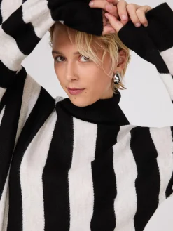 Striped Turtleneck Sweater