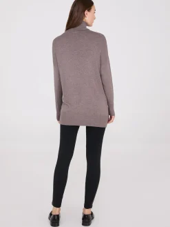 Turtleneck Sweater With Button Details