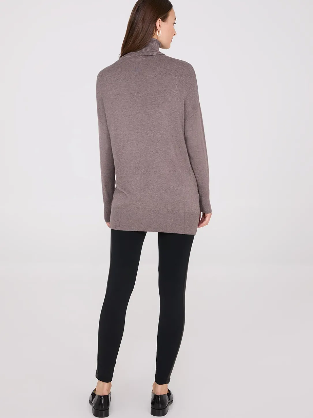 Turtleneck Sweater With Button Details
