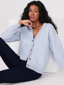 V-Neck Knit Cardigan