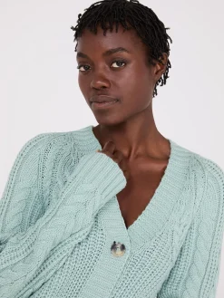 V-Neck Multi Cable Cardigan