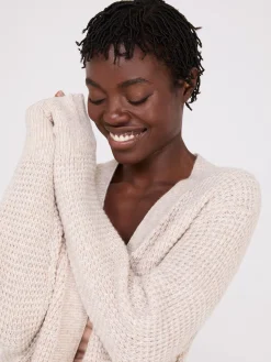 Waffle Knit Cardigan