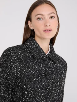Waisted Boucle Blazer