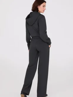 Wide-Leg Front Pintuck Pants