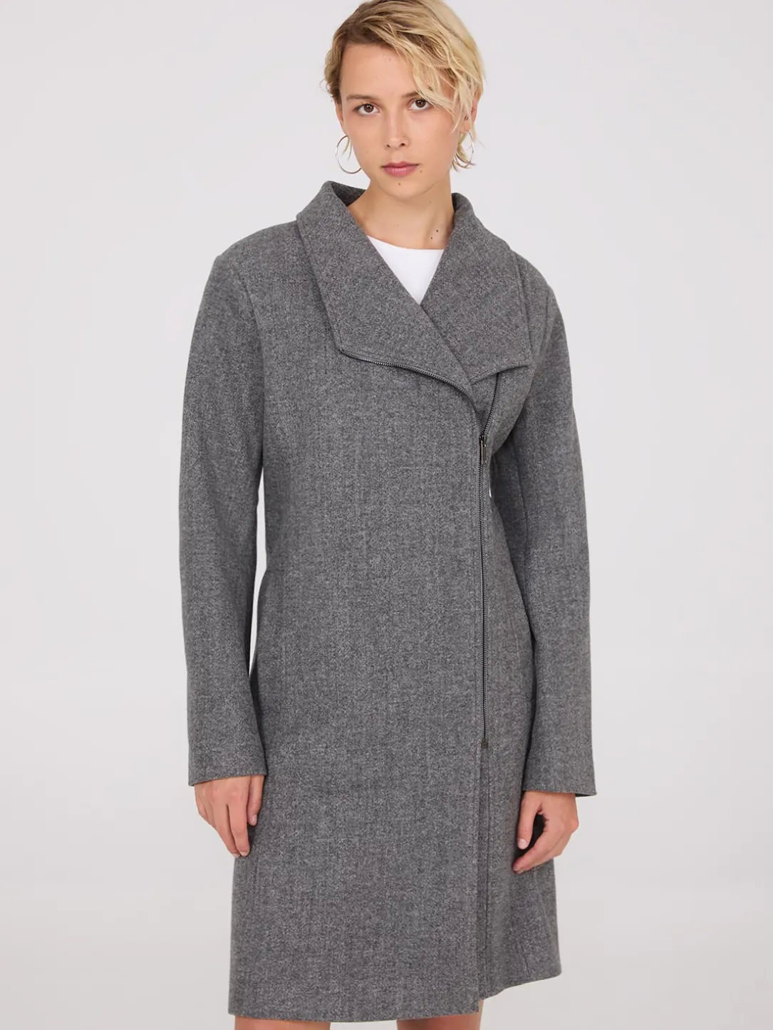 Wrap Collar Coat