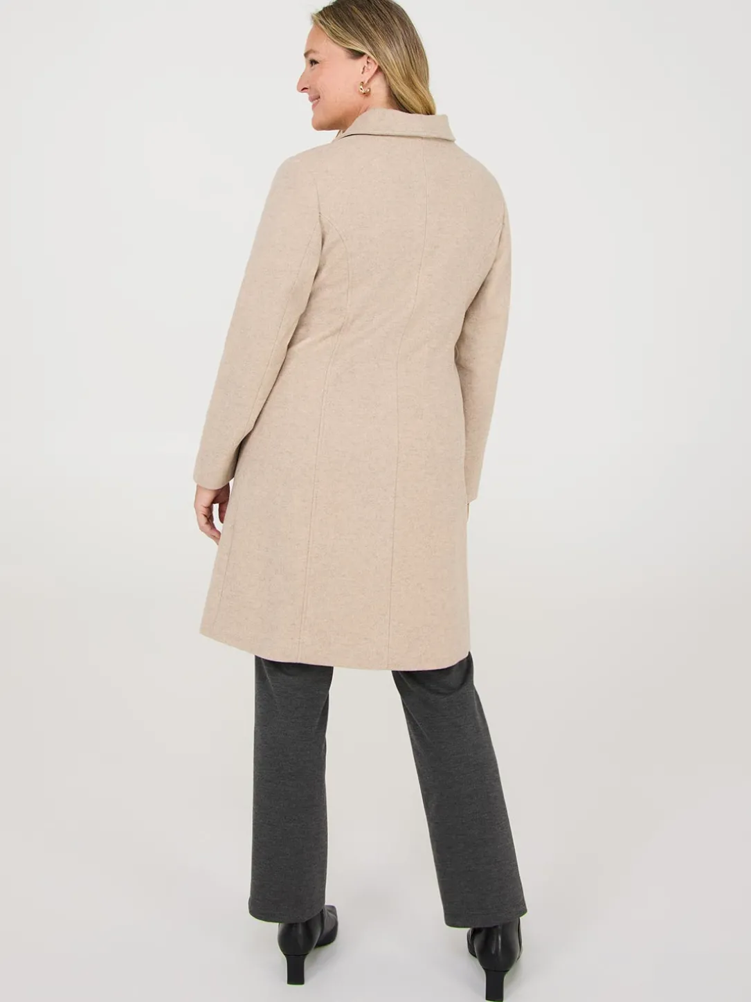 Wrap Collar Coat