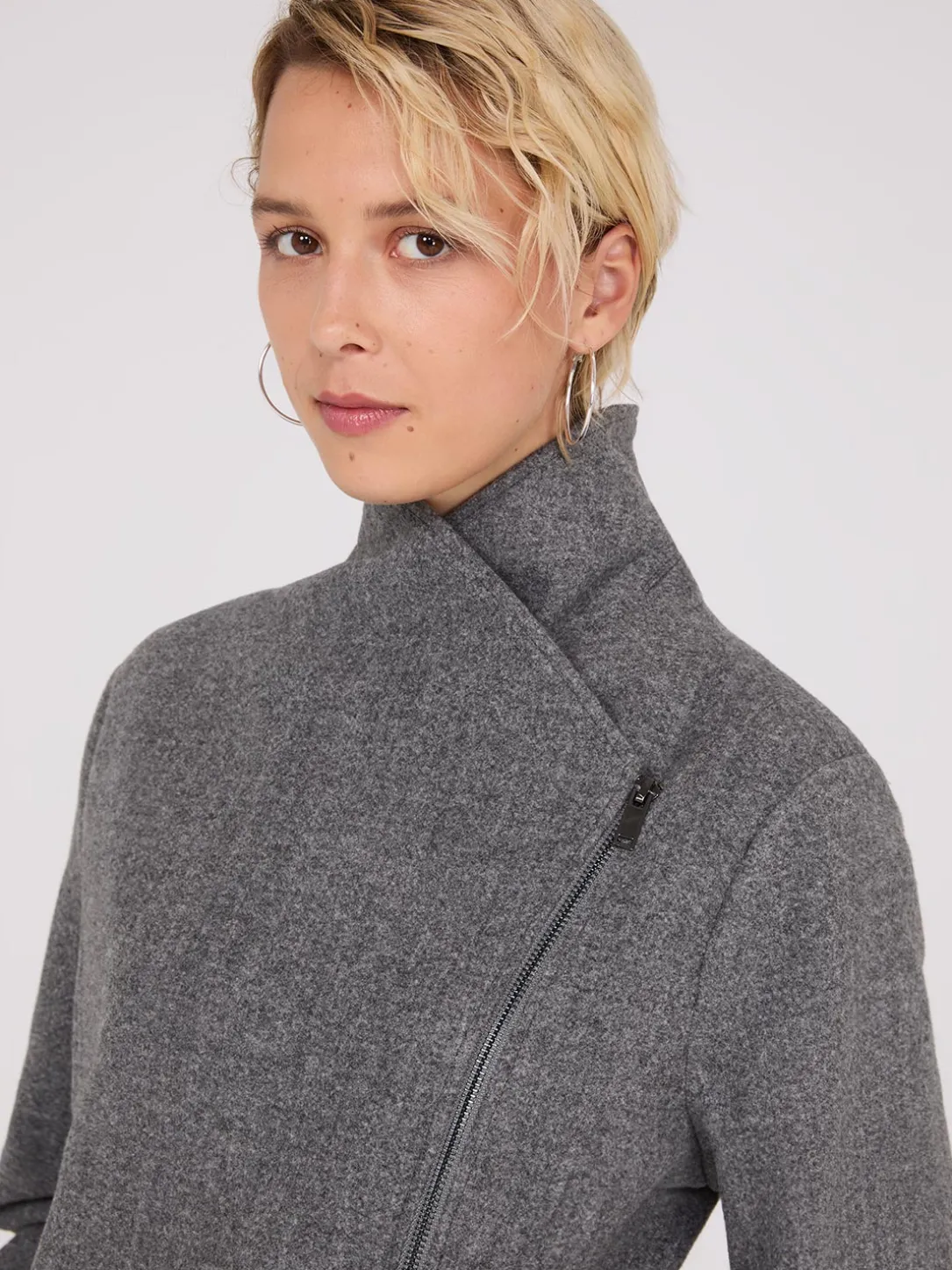 Wrap Collar Coat