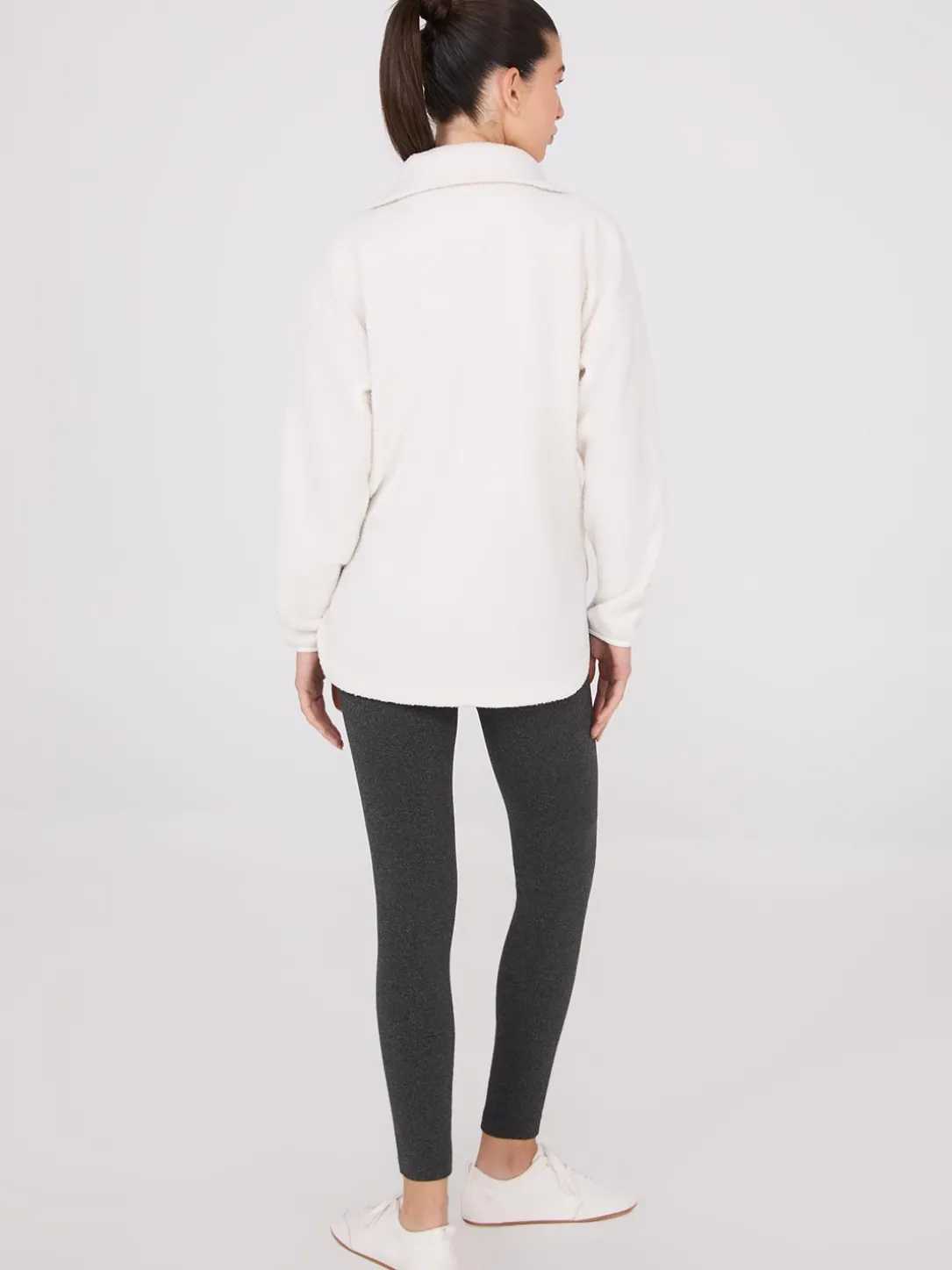Zip-Front Sherpa Sweater