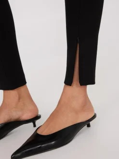 Zipper Hem Skinny Leg Pants