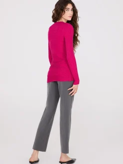 Zipper V-Neck Sweater