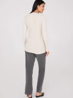 Zipper V-Neck Sweater